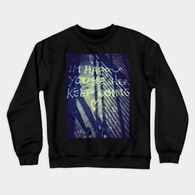 Street Inspiration Writing New York City Crewneck Sweatshirt by eleonoraingrid